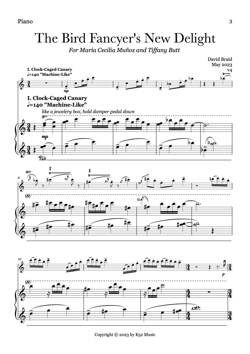 First Page of Bird Fancyer's New Delight By David Braid